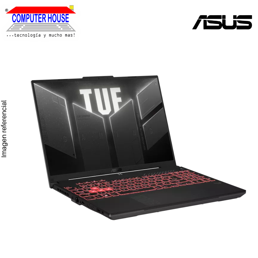 Laptop ASUS RogStrix, Ryzen 9-270, RAM 16GB DDR5, SSD 1TB, Video RTX5070 8GB, 16" WUXGA 165Hz, Teclado en Inglés, Windows 11.