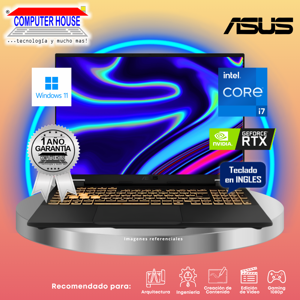 ASUS Tuf Gaming Laptop, Core i7-14650HX, 32GB RAM, 1TB SSD, RTX5060 8GB Video, 16" FHD 165Hz, English Keyboard, Windows 11.