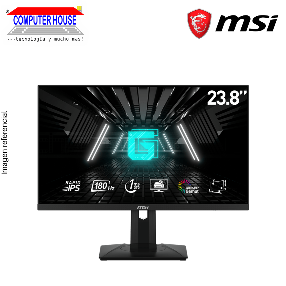 MSI 23.8" G244PF E2 FHD Gamer Monitor, Rapid IPS, 180Hz, 2xHDMI, 1xDisplayPort, 1xEarphone-out, Flat. 