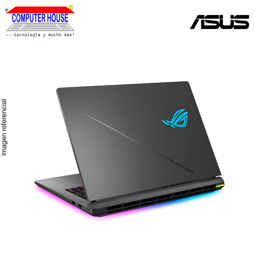 Laptop ASUS Rog Strix G18, Core i9-14900HX, RAM 32GB DDR5, SSD 1TB, Nvidia GeForce RTX5070 8GB, 18″ FHD 144Hz, Teclado en Inglés, Windows 11.