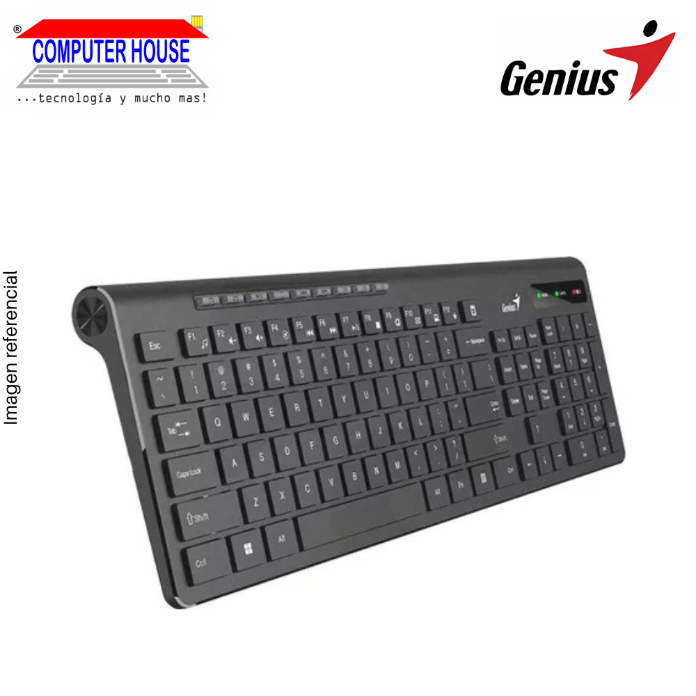 GENIUS SlimStar 7230 Wireless Keyboard, Black.
