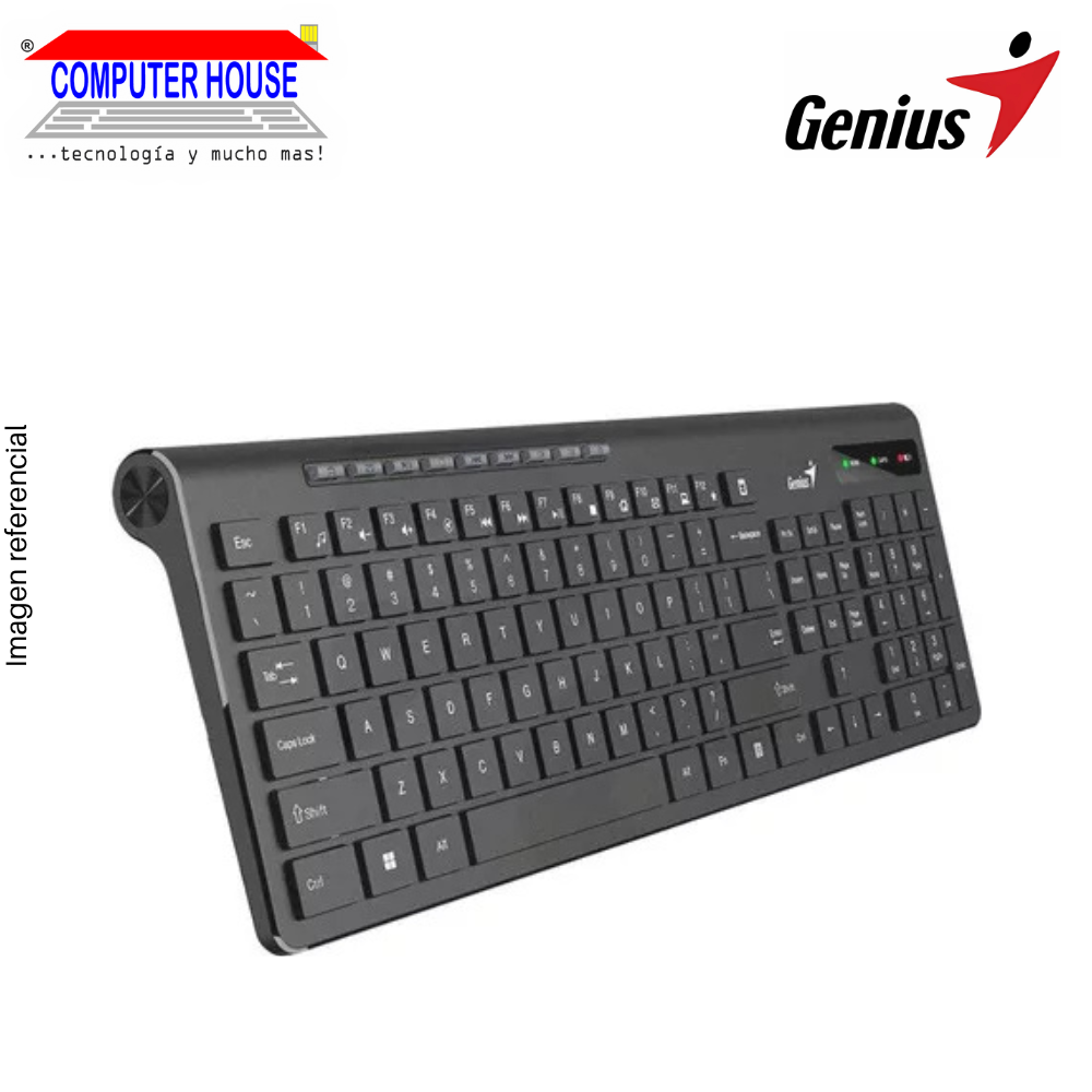 Teclado Inalámbrico GENIUS SlimStar 7230, Negro.