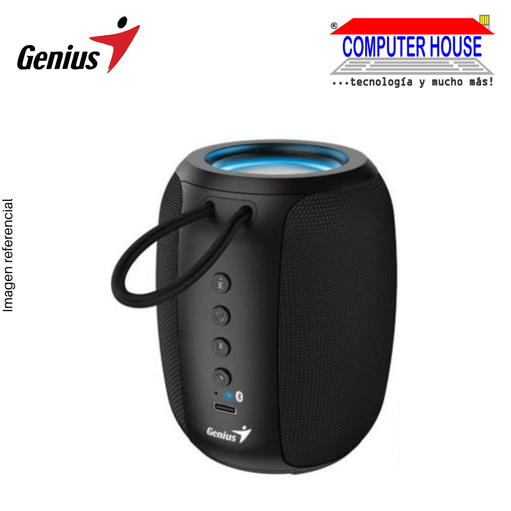 GENIUS SP-915BT Bluetooth Speaker 5W 6H MIC, AI Copilot RGB BLACK (31730052400) 