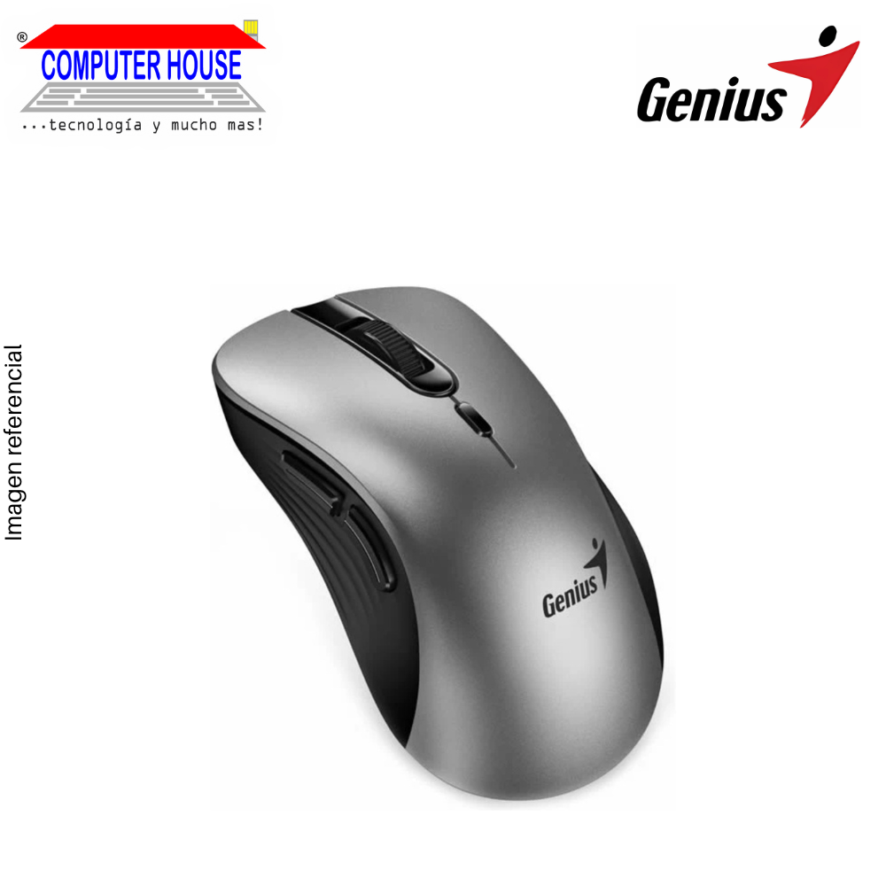 Mouse Inalámbrico GENIUS Ergo 8100S AI COPILOT, 6 Botones, Silent, Negro.