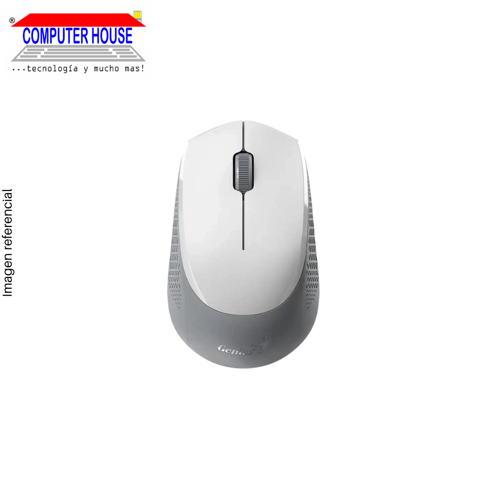 Mouse Inalámbrico GENIUS NX-8000S, Blueeye, Silent Blanco, Receptor USB.