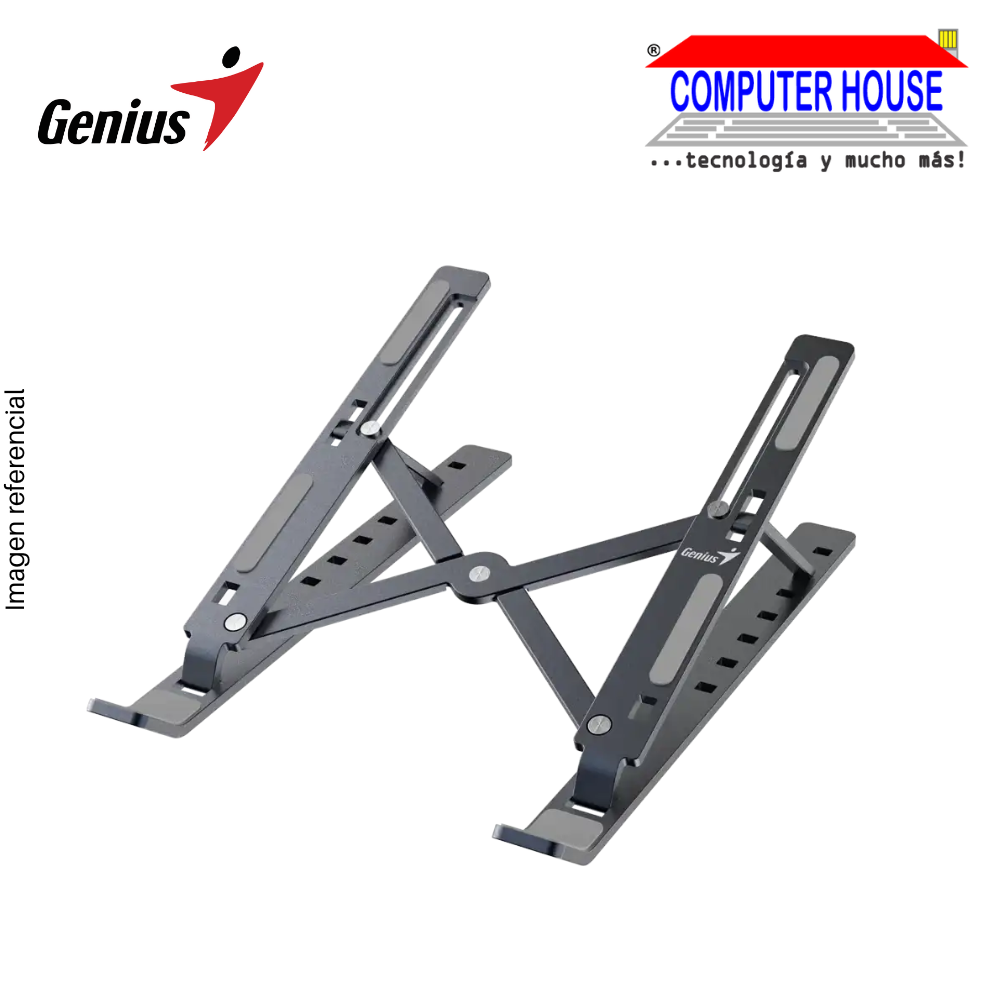 Soporte para laptop Genius G-Stand M250, aluminio, hasta 17", 7 niveles de inclinación,  plegable.