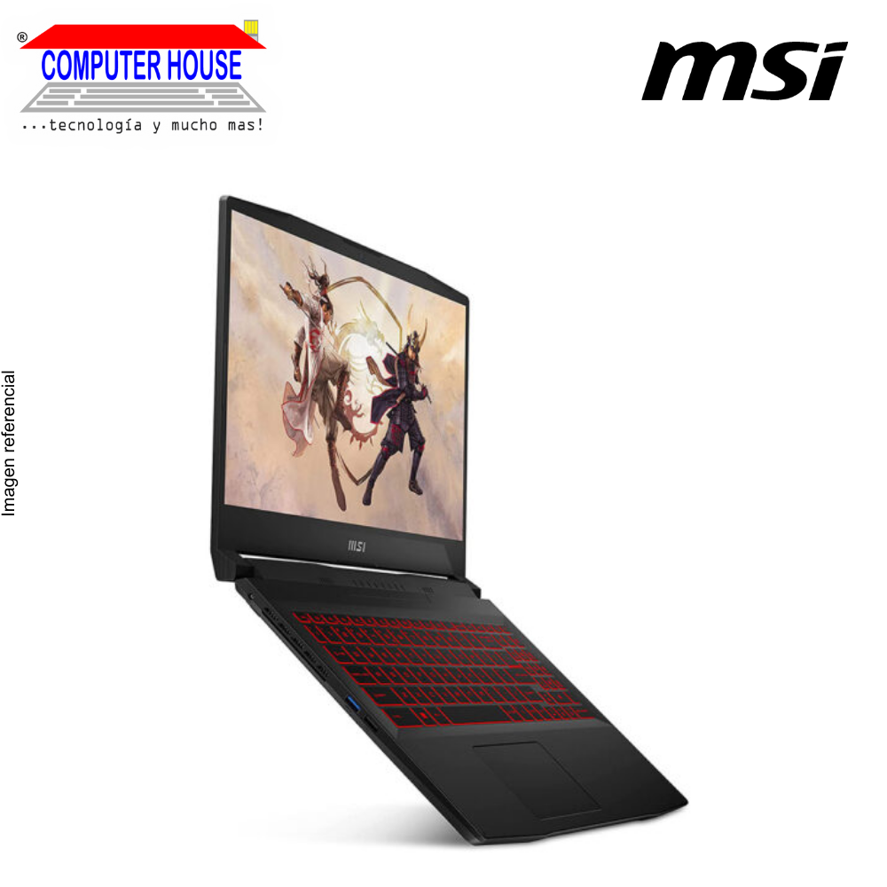 MSI Katana GF66 Laptop, Core I7-12650H, RAM 16GB, SSD 512GB, RTX3060 6GB, 15.6″ FHD 144HZ, English Keyboard, Windows 11