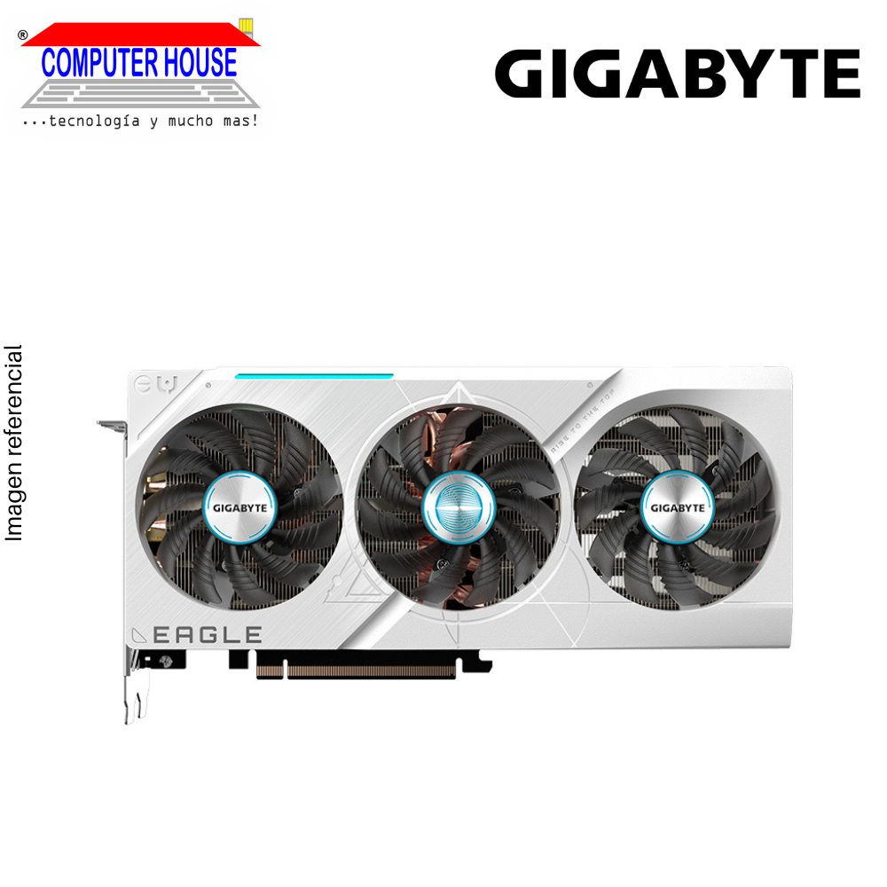 Tarjeta de Video GIGABYTE RTX4070Ti 16G, GDDR6X, Super Eagle OC ICE, Nvidia GeForce, 3xDisplayPort/1xHDMI, 256-Bits.