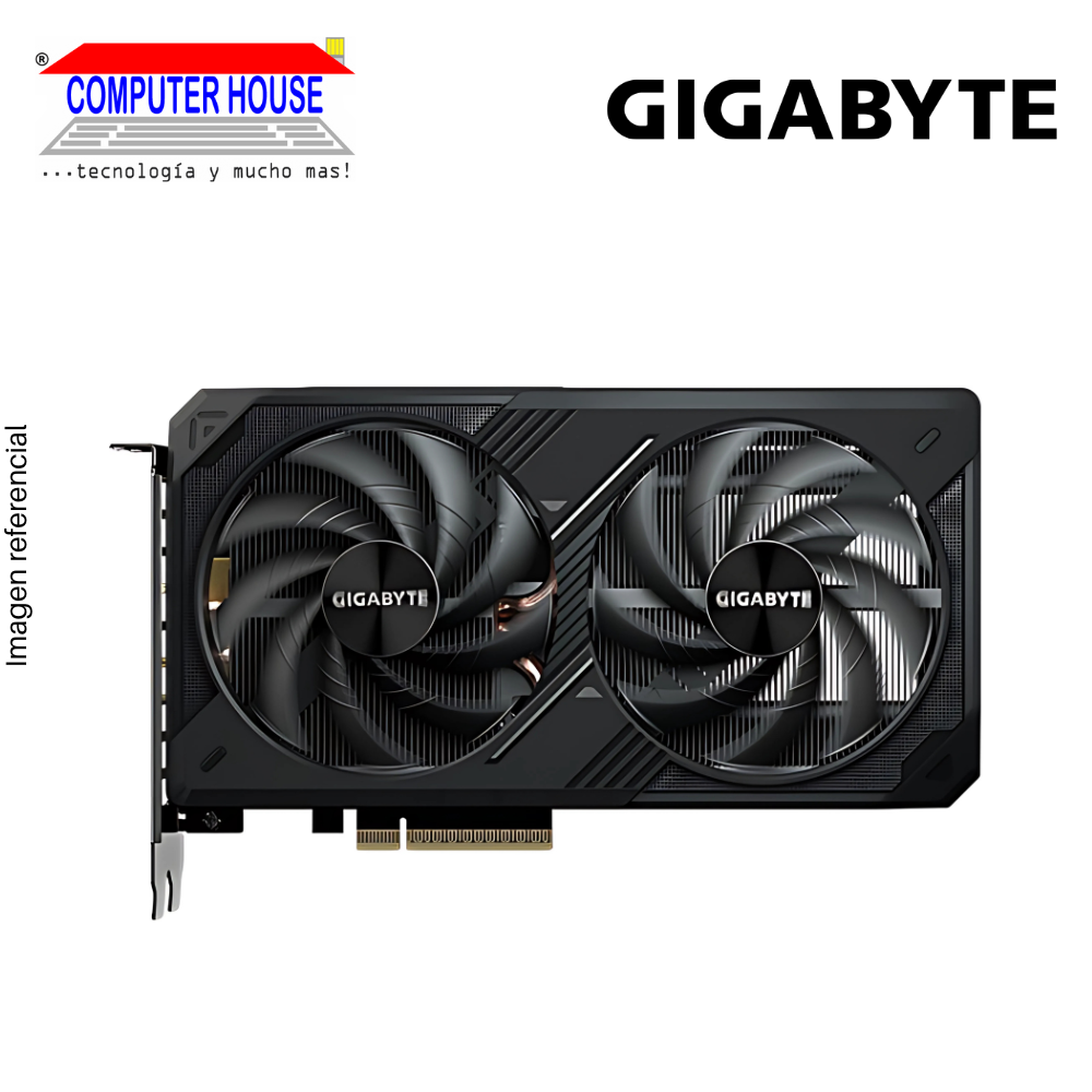 GIGABYTE RTX5060Ti 8GB Video Card, GDDR7, WindForce OC, NVIDIA GeForce, 3xDisplayPort, 1xHDMI. 