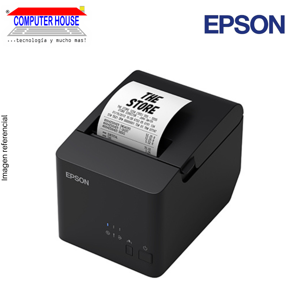 Impresora Ticketera Térmica EPSON T20IIIL, USB+Serial (RS-232).