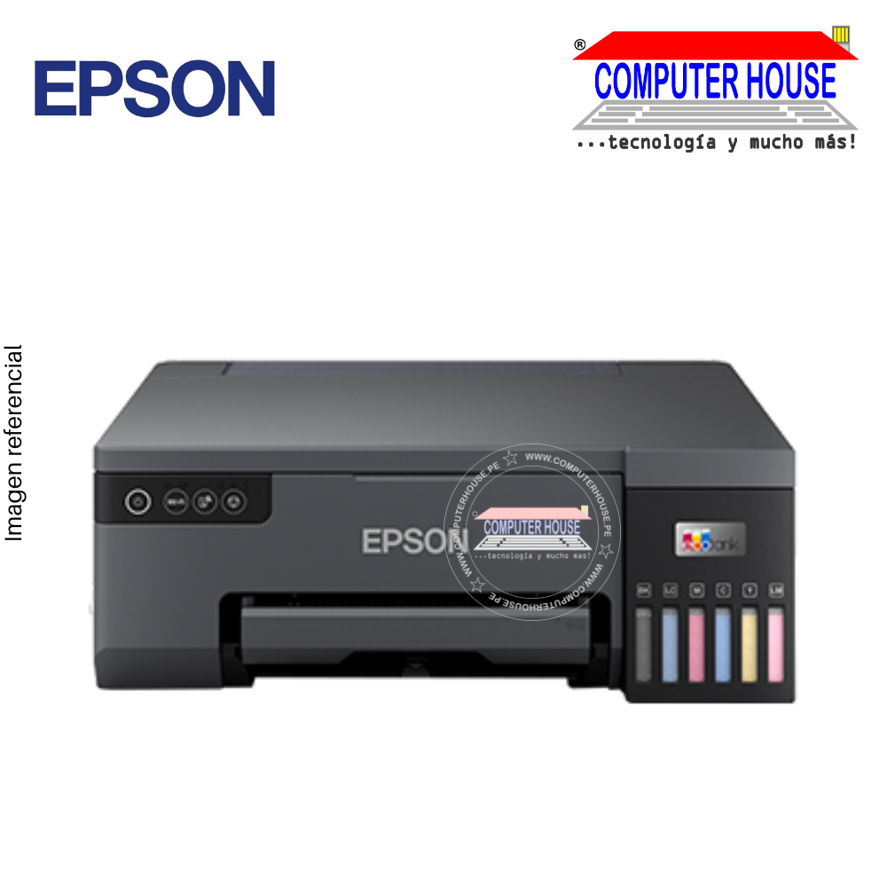 Impresora  con Sistema Continuo EPSON EcoTank Fotográfica L8050, A4/PVC/CD/DVD, USB/Wi-Fi.