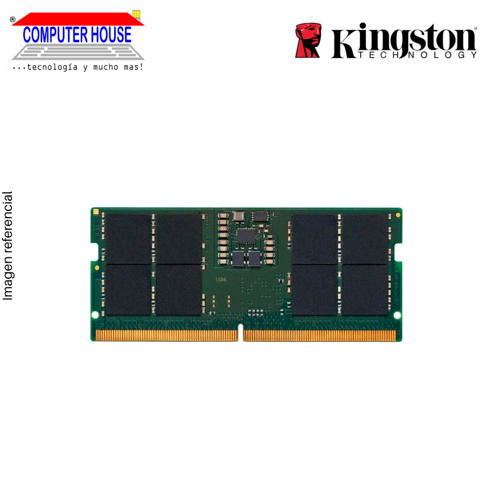 Memoria RAM DDR5 SODIMM KINGSTON 16GB, 5200Mhz, Fury Impact.