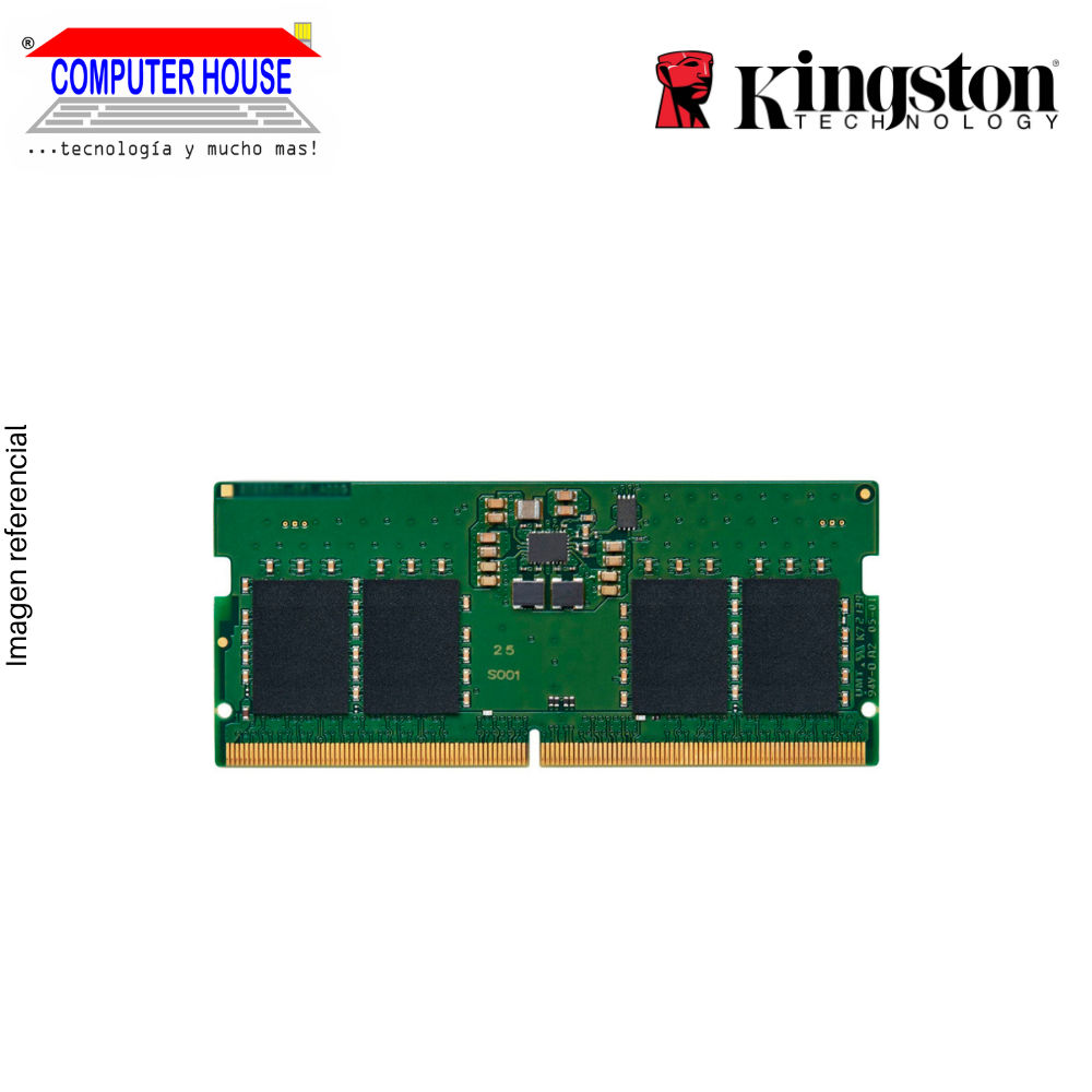 Memoria RAM DDR5 SODIMM KINGSTON 8GB, 5200Mhz.