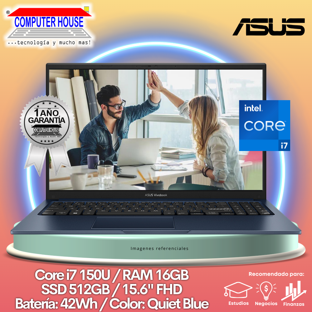 Laptop ASUS VIVOBOOK 15, Core i7-150U, RAM 16GB, SSD 512GB, 15.6