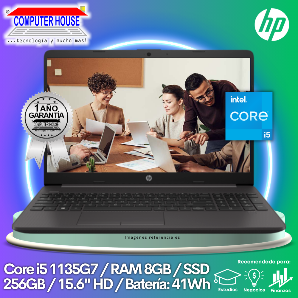 Laptop HP 250 G8, Core i5-1135G7, RAM 8GB, SSD 256GB, 15.6″ HD, FreeDos.