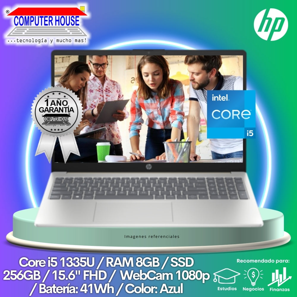 Laptop HP 15-fd0005la, Core i5-1335U, RAM 8GB DDR5, SSD 256GB, 15.6