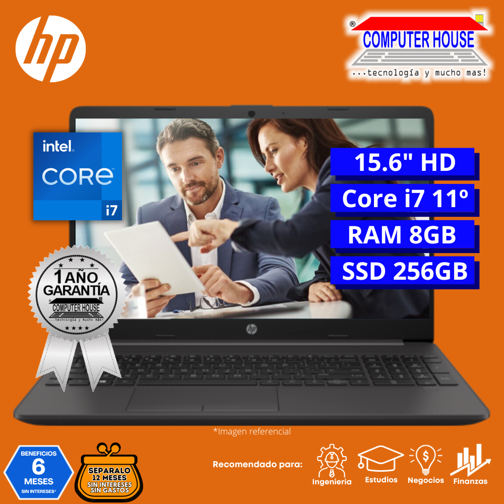 Laptop HP 250 G8, Core i7-1165G7, RAM 8GB, SSD 256GB, 15.6″ HD, FreeDos.