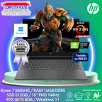 HP Victus Laptop, Ryzen 7-8845HS, RAM 16GB DDR5, SSD 512GB, Video RTX4070 8GB, 16″ FHD 144HZ, English Keyboard, Windows 11. 