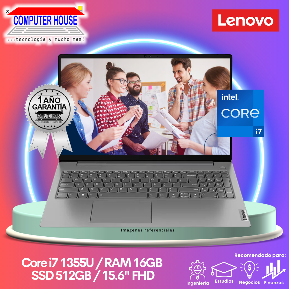 Laptop LENOVO V15 G4, Core i7-1355U, RAM 16GB, SSD 512GB, 15.6