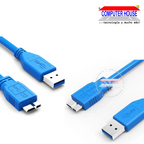 Cable para Disco Duro Externo, 3.0, 60cm, color azul.