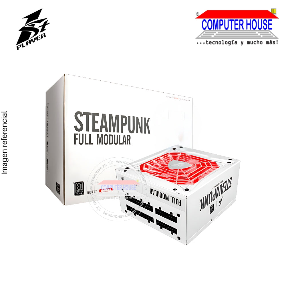 1St Player Certified Power Supply 750W, 80+ Silver, Steampunk (PS-750AX) 