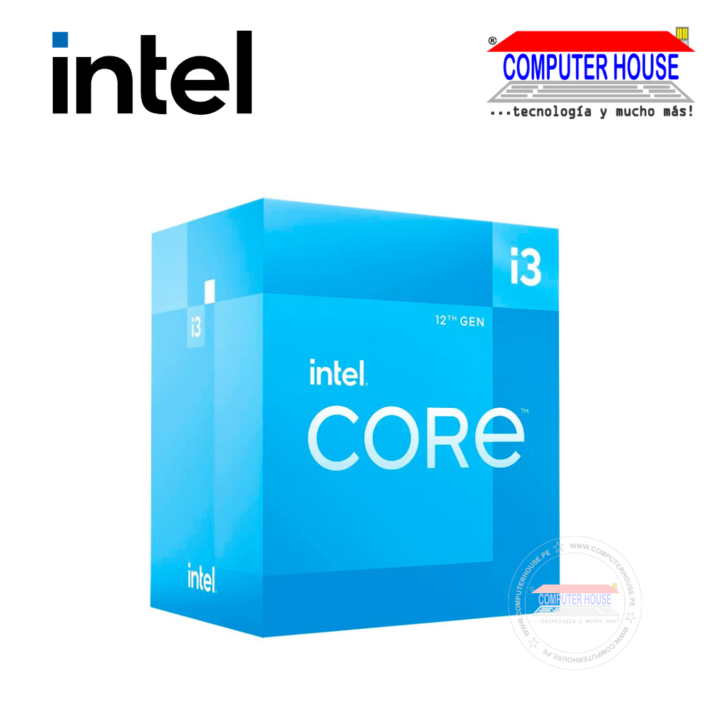 Procesador INTEL® Core™ i3-12100, 3.3 / 4.3GHz 12MB Intel Smart Caché, LGA1700, Intel 7(10nm)