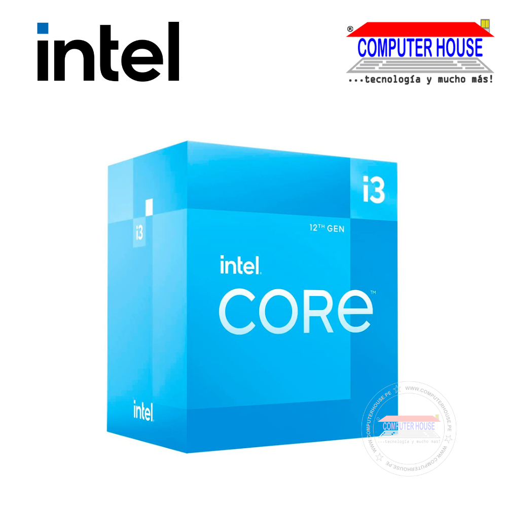 INTEL® Core™ i3-12100 Processor, 3.3 / 4.3GHz 12MB Intel Smart Cache, LGA1700, Intel 7(10nm) 