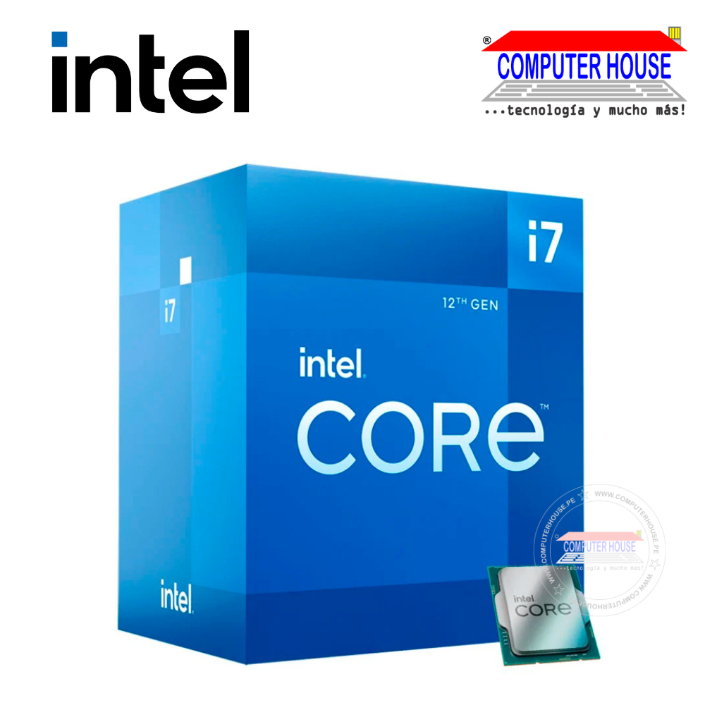 Procesador Intel Core i7-12700, 2.10/4.90GHz, 25MB SmartCaché, LGA1700, 180W, Intel 7(10nm)