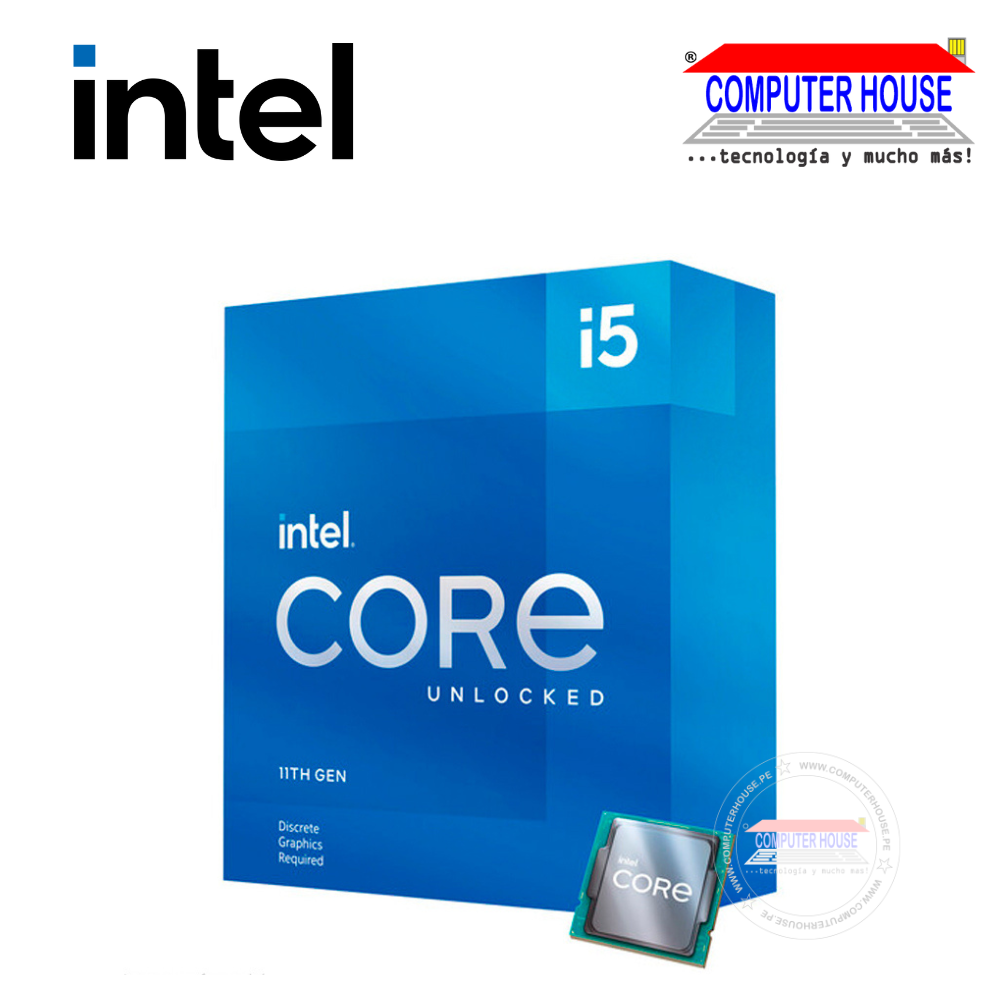 Procesador Intel Core i5-11600KF, 3.90 / 4.90 GHz, 12 MB Caché L3, LGA1200, 125W, 14 nm.