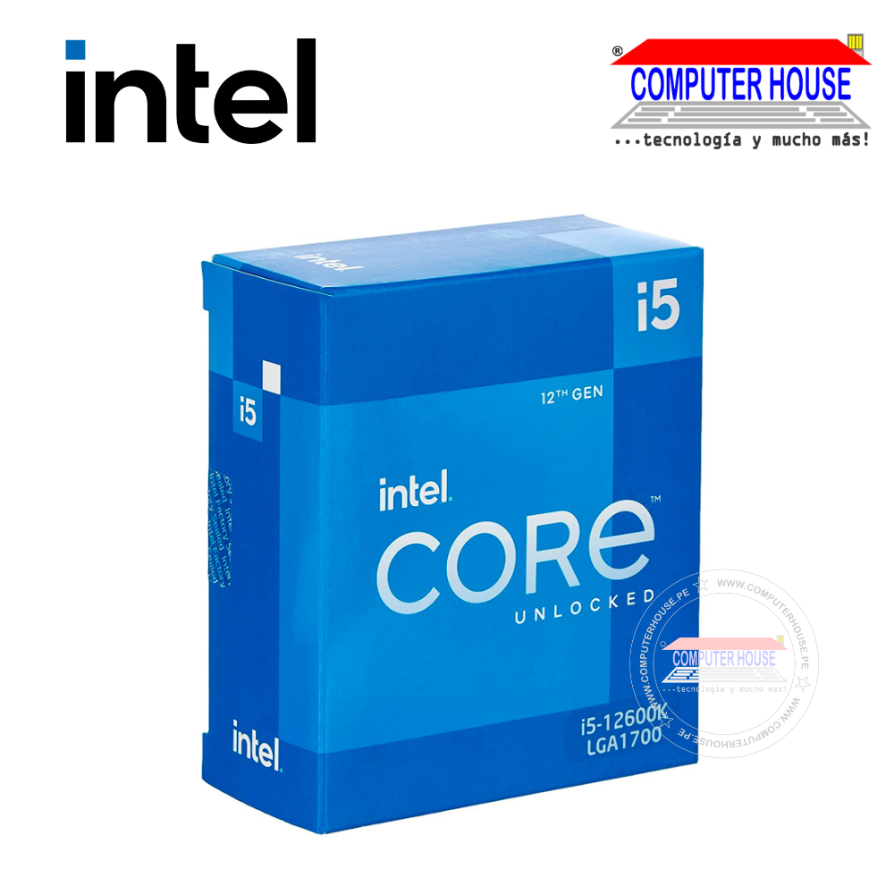 Procesador Intel Core i5-12600K, 3.70 / 4.90GHz, 20MB Caché L3, LGA1700, 125W, 10 nm.