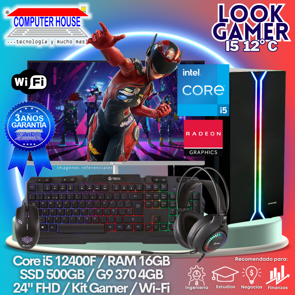 LOOK GAMER Core i5-12400F 