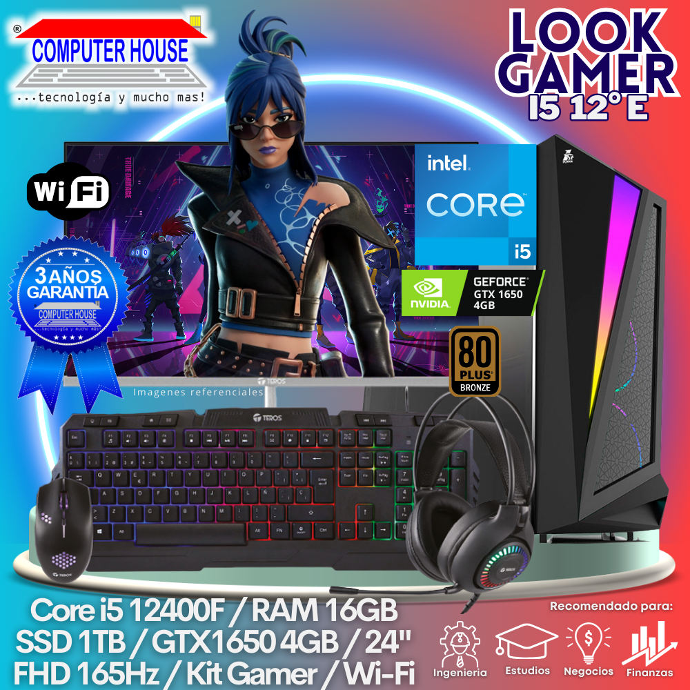 LOOK GAMER Core i5-12400F 