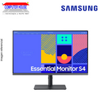 Monitor SAMSUNG 27" Essential S4, Curvo, 1920x1080 FHD, 100Hz, 4Ms, Puertos 1xDisplay1xHDMI/1xVGA/1xUSB.