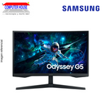 SAMSUNG 27" Odyssey G5 Gamer Monitor, Curved, 2560x1440 QHD, 165Hz, 1Ms, 1xDisplay1xHDMI/1xAudio Ports. 