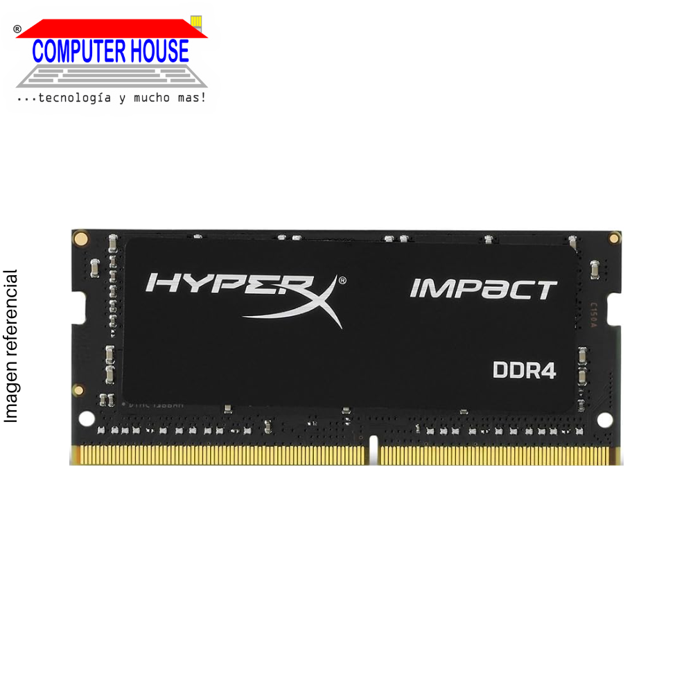 Memoria RAM DDR4 SODIMM KINGSTON 16GB, 3200Mhz, Hyper Impact.