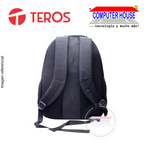 Mochila TEROS TE-IDS18570, Poliéster, Hasta 15.6", Negro.