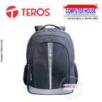 Mochila TEROS TE-IDS18570, Poliéster, Hasta 15.6", Negro.