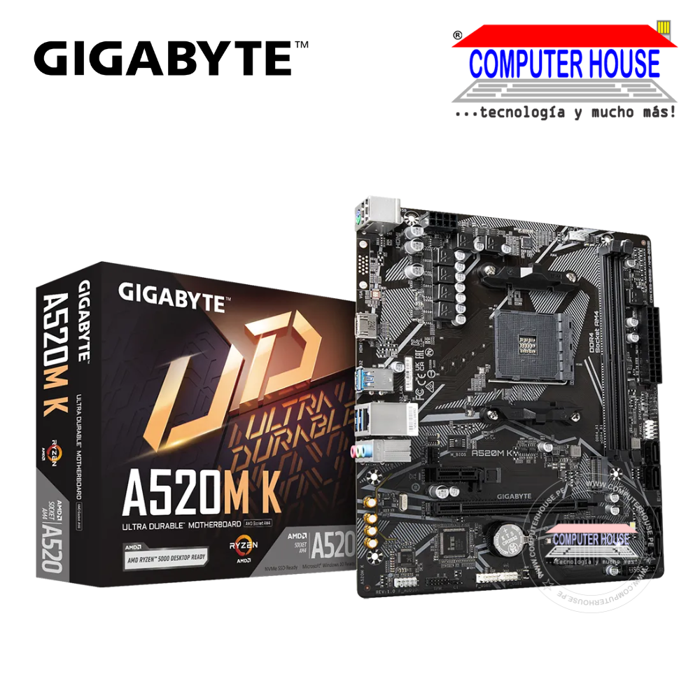 MotherBoard GIGABYTE A520M K V2, Socket AM4 
