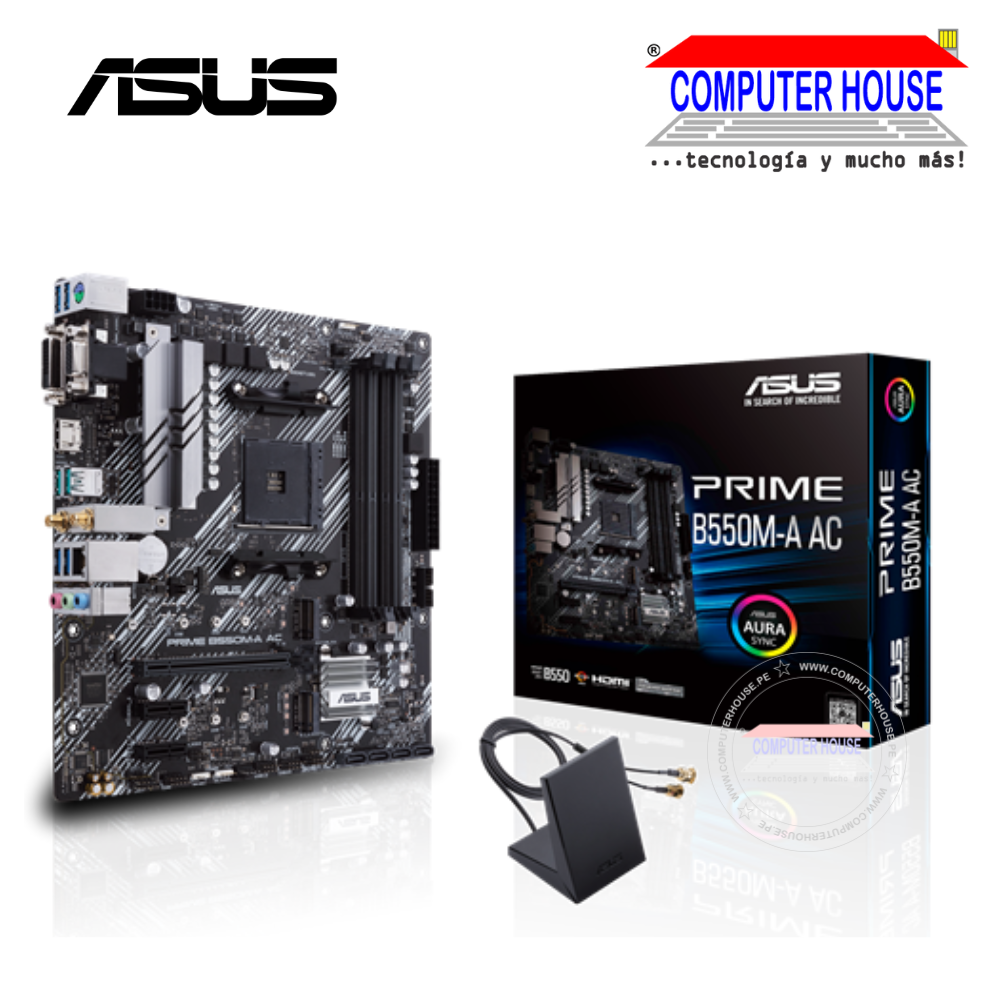 Motherboard ASUS PRIME B550M-A AC, Socket AM4, WiFi, DDR4 