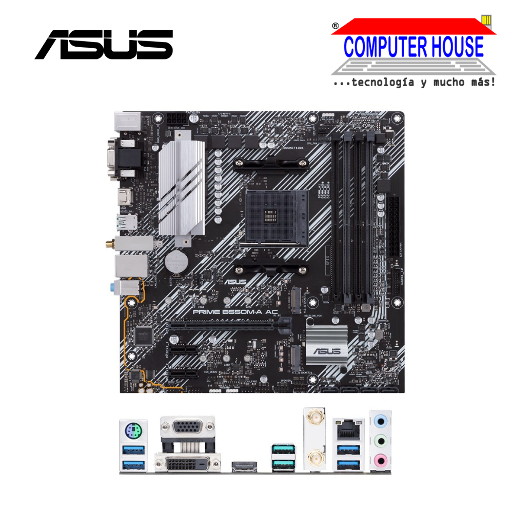 Motherboard ASUS PRIME B550M-A AC, Socket AM4, WiFi, DDR4 