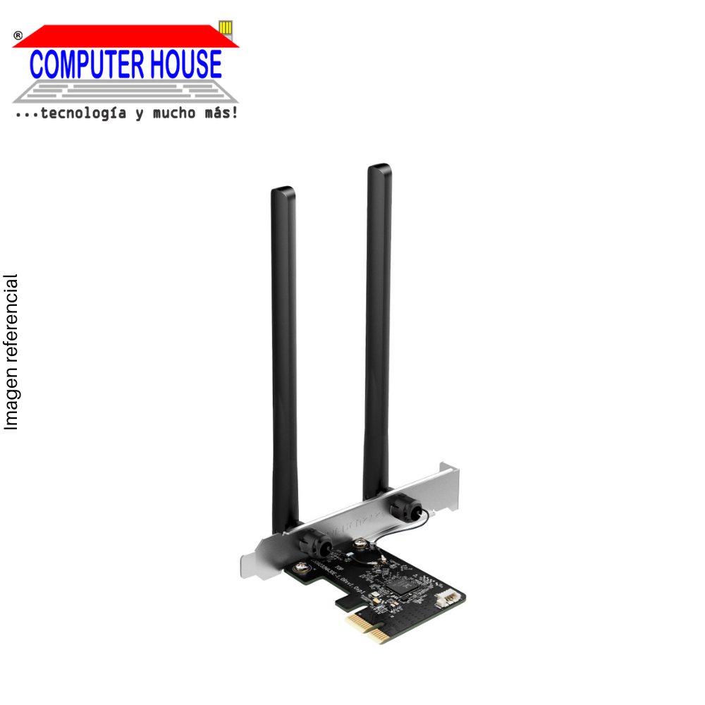 Tarjeta Wi-Fi & Bluetooth MERCUSYS MA30E, AC1200, 2.4GHz (hasta 300Mbps) Y 5GHz (hasta 867Mbps), Bluetooth 5.0.