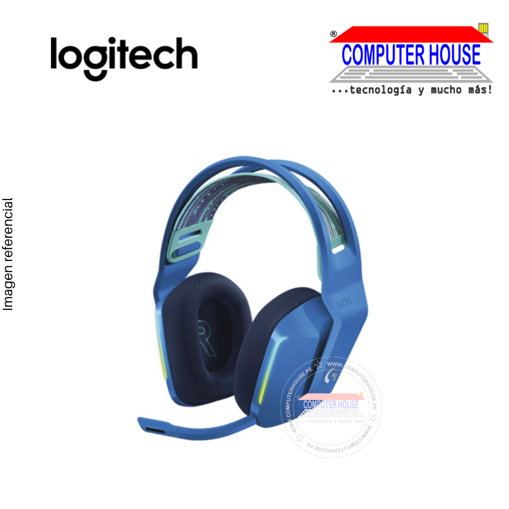 LOGITECH AUDIFONO C/MICROF.  G733 LIGHTSPEED BLUE (981-000942)