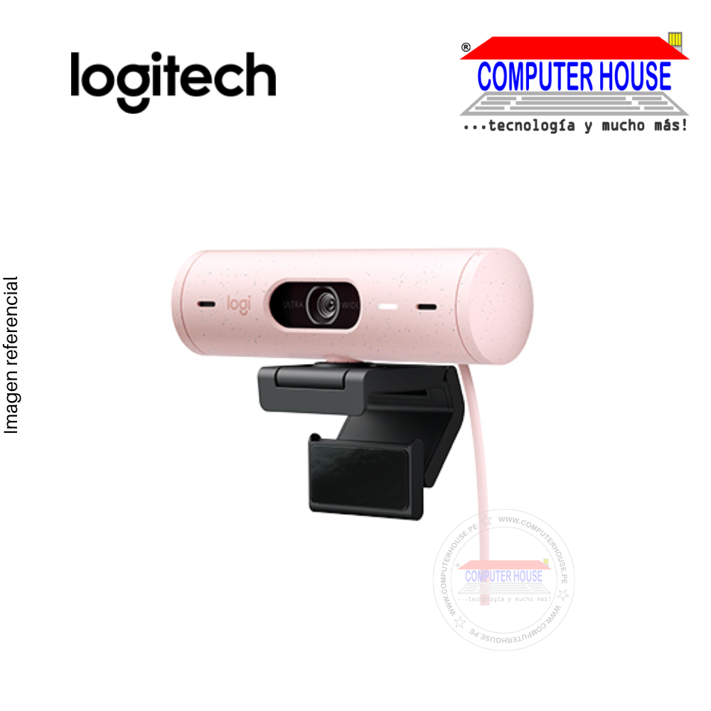 LOGITECH CAMARA BRIO 500 FHD 1080P USB-C ROSE (960-001418)