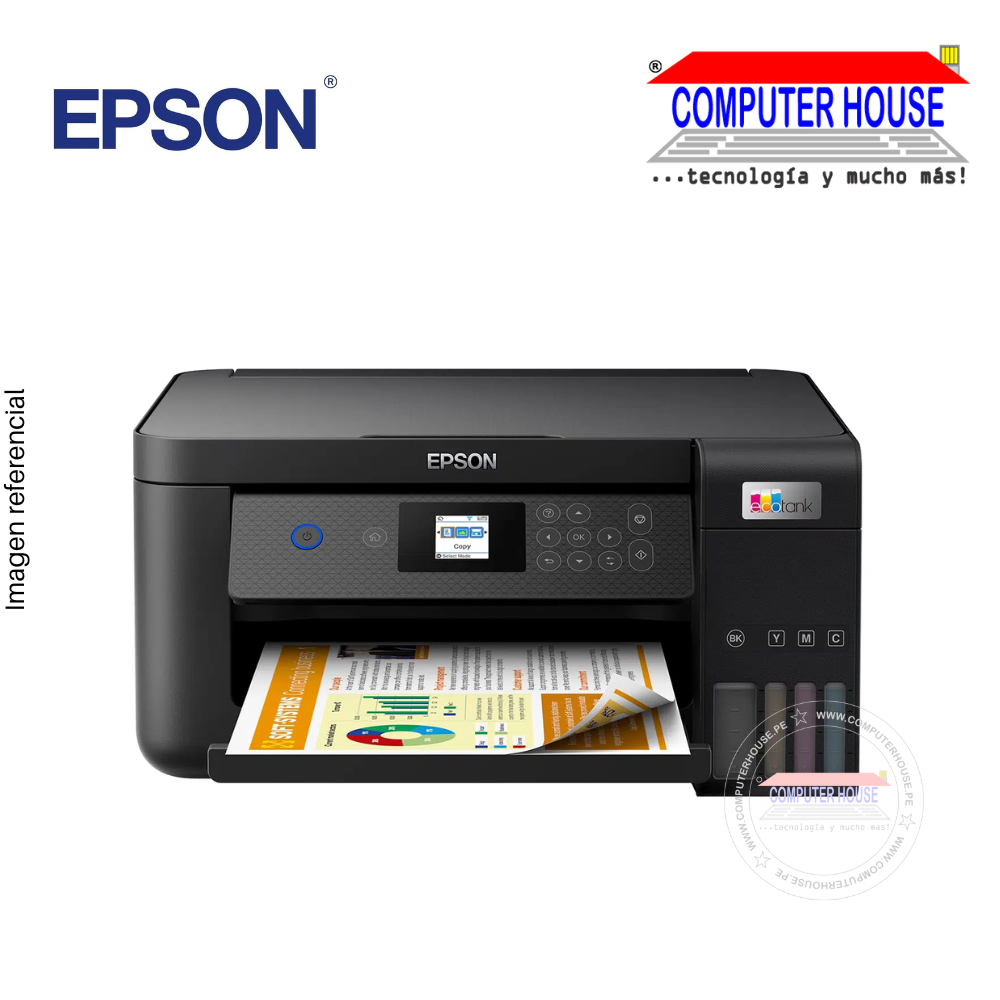 Impresora con Sistema Continuo EPSON EcoTank L4260, A4, Multifuncional (imprime, copia y escanea), USB/Wi-Fi/Duplex.
