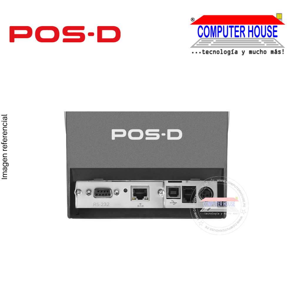 Impresora POS-D Ticketera Térmica TP-300 PRO USB/SERIAL/ETHERNET, 300mm/Seg, Resolucion 180DPI