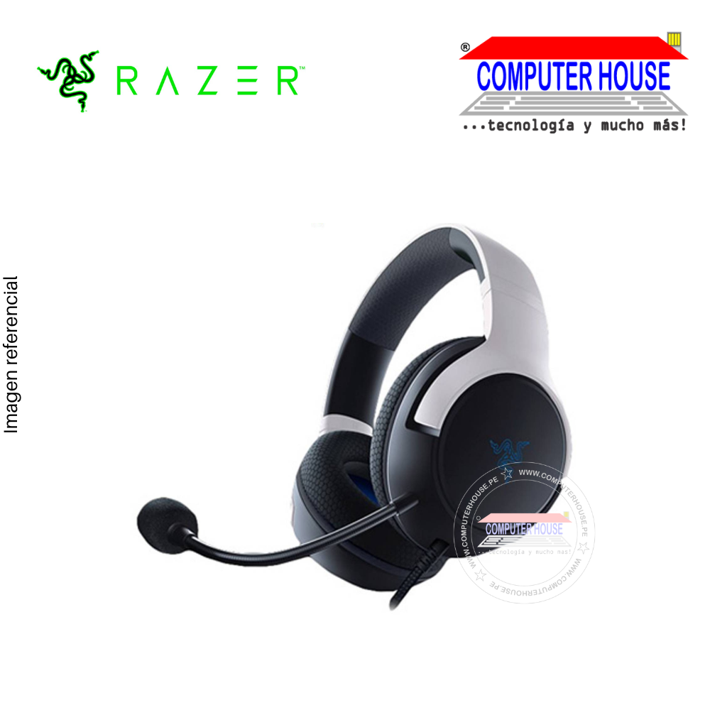 RAZER AUDIFONO C/MICROF. KAIRA X PS/PC 3.5MM WHITE (RZ04-03970200-R3U1)