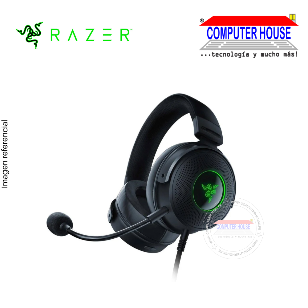 RAZER AUDIFONO C/MICROF. KRAKEN V3 PRO 44H WIRELESS / USB-A HYPERSENSE CHROMA BLACK (RZ04-03460100-R3U1)