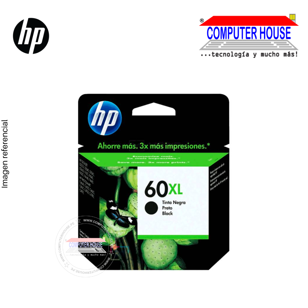 HP 60 XL Black Ink Cartridge. SETTLEMENT