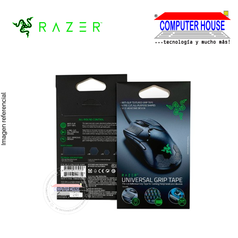 RAZER CINTA ADHESIVA DE AGARRE UNIVERSAL GRIP TAPE BLACK (RC21-01670100-R3M1)