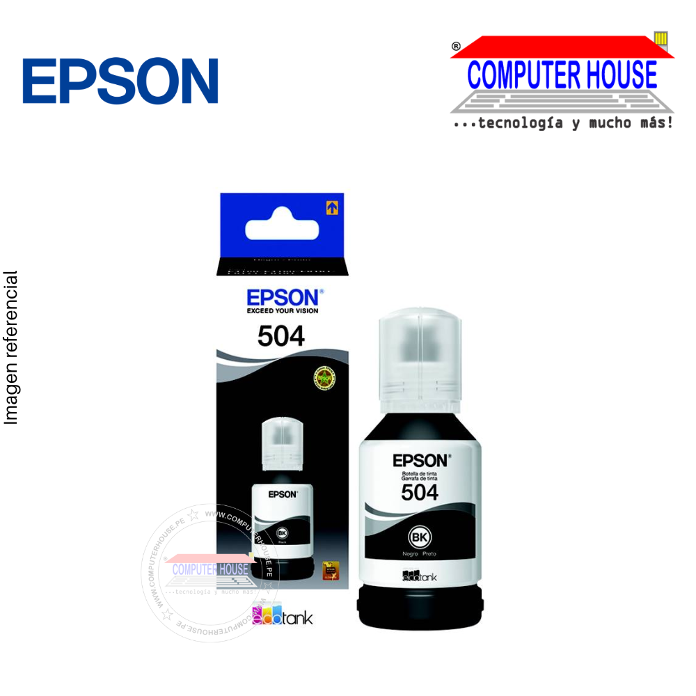 Tinta EPSON 504 Black 127ml (T504120)